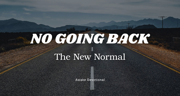 NO GOING BACK: The New Normal